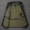 Tuta da caccia stile motociclista oversize in pelle da uomo 2023 Top giacca in pelle bovina