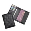 Korthållare Luxury Designer Passport Holder Soft Lambskin Cover äkta fårläder ID Business Travel Wallet285Z