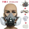 Whole-6200 Respirator Gas Mask Body Masks Dust Filter Paint Spray Half Face Mask Construction Mining2636