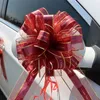 Decorazione per feste 10 pezzi Fiocchi dorati Fiocchi in nastro di tulle Auto per matrimoni Compleanno Regali di Natale Regalo Fiocco in oro