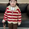 Strickjacke Herbst Kinder Mädchen Strickjacke Baby Pullover Kleinkind Strickjacken Strickwaren Schulstil Baumwolle Big Boy Jacke Tops 2-6Yrs 230927