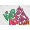 Designer Gallerity Dept Crayon ręcznie malowany krótkie tuleiki Bf luźne unisex los Angeles Street Wszechstronny
