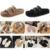 Fur Slipper Booties Designer Slipper Plush Slipper black white Women Mini Fur Shoes Suede Comfortable Fall Winter boots eur 35-40