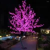 Рождественские украшения светодиодные водонепроницаемые уличные пейзажные садовые лампы с имитацией персикового дерева 1,5 м 480LED украшения вишни в цвету