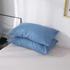 Conjuntos de ropa de cama Funda de edredón sólido con juego de funda de almohada Inicio Singl Cama doble Edredón Funda nórdica Queen Twin King SizeNo Bedsheet 230927