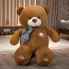 Plyschdockor 60-100 cm Big Star Moon Teddy Bear Plush Toy Giant Stuffed Anims Birthday Valentines Day Gift Soft Pillow Dolls Gril Friend Girl 230927