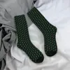 Calcetines de hombre Hip Hop Retro verde trébol de cuatro hojas Día de San Patricio loco estampado sin costuras divertido novedad calcetín de tripulación regalo para niños