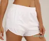 Taschen Fitness Damen Freizeit Sport Mädchen Fake Zweiteilige Sport Fitness Shorts