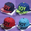 Berretti da baseball estivi per bambini cappello hip-hop lettera di moda ricamo protezione solare per esterni versatili berretti da baseball neri per ragazzi e ragazze x0927