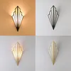 벽 램프 팬 모양 LED Sconces Light Creative 거실 조명 침대 옆 침실 통로 계단 복도 식당 장식