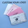 Cadeau cadeau 50pcs logo personnalisé bulle mailer rembourré avec sac imprimé pour bijoux postaux maquillage paquet de vêtements