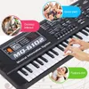 Learning Toys 61 Nyckel Snabbstart Electric Tangentboard Recording Playback Electronic Piano Musical Keyboard för Inspiring Musical Talent Kids Toys 230926