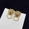 Luxury designer fashion Charm earrings lion head ladies earring2400