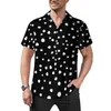 Men's Casual Shirts Dalmatian Print Beach Shirt Cute Cartoon Animal Summer Street Style Blouses Short Sleeves Design Tops Plus Size