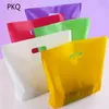 10pcs pequenos sacos de plástico grandes com alça sacos de presente personalizados compras de plástico com alça promoção embalagem Bag242F