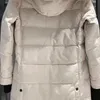 Com gola de pele destacável moda comprimento médio feminino com capuz jaqueta casaco quente para baixo jaqueta outerwear para mulher