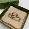 Bagues Bague de créateur Bague en diamant complet G Bijoux Bague imbriquée Bague découpée en fleur Cadeau de fiançailles