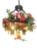 Lampes suspendues Nordic Longue Table Titulaire de la carte Lustre Pays Pastoral Bande ronde Spotlight Fleurs et plantes Barre d'eau Lampe de plante