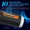 Masturbatoren Sex Machine 6 IN 1 Männlicher Masturbator Automatischer Teleskop-Vibrierender Blowjob Saugen Masturbation Für Männer Stroker Echter Vaginalsex x0926