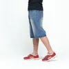 Shorts pour hommes Denim Hommes Loose Fit Poids Été Long Court Homme Baggy Plus Taille Mâle Vêtements Bleu Jeans Culottes