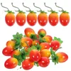 Feestdecoratie 20 stuks ornamenten Pography Props Kunstmatige vruchten Decors Gesimuleerde Cherry Tomaten Voor Huishouden Nep Versieren Faux Foam