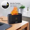 Humidifiers New Flame Air Humidifier USB Aroma Diffuser Room Fragrance Mist Maker Essential Oil Difusors for Home Living Room Office YQ230927