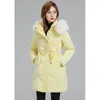 Women's Trench Coats Winter Fashion Cotton-padded Jacket Feminine Temperament Long High-end Trend Hooded Slim 2023 Ladies Loose Warm Coat