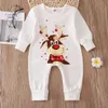 Familjsmatchande kläder Xmas Family Matching Pyjamas Set Cute Deer Adult Kid Baby Family Matching Outfits Christmas Family PJS Dog Clothes Scarf 230927