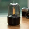 Nawilżacze 120 ml lampy świec aromat dyfuzor powietrza nawilżacz elektryczny aromaterapia płomień USB