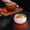 Bowls Ramen Layer Soup Steel Japanese Rice Metal Container Tableware Style With Kitchen Fruit Double Stainless Bowl Lid