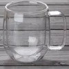 Weingläser 250/350 ml hitzebeständige Glasbecher doppelwandige Bierkaffeetassen handgemachte transparente Getränkebecher Teebecher Trinkgeschirr