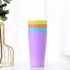 Vinglas 8 datorer Drinking Cup Home Use Multifunctional Colorful Plastic Cups Water Fruit Juice PP barn barn tumlar för