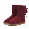 Designer -winter Bow Women Snow Boots Soft Sheepskin Keep Warm Boot With Card Dust Bag