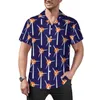 Casual shirts voor heren Sun Abstract Design Strand Shirt Maan en sterren Print Hawaiiaanse heren Esthetische blouses Grafische kleding met korte mouwen