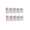 False Nails 24pcs/Box Detachable Full Cover Manicure Tool Women Fashion Wearable Round Head Fake Nail Tips