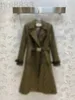 Women's Trench Coats Designer Classic Double F Pattern Jacquard Long Trench Coat 0ism