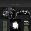 Smael Watch Sport Men's Męską Na rękę LED Digital Clock Waterproof Dual Time Wristwatch Watch Watch 1617 Męskie zegarki militar319u