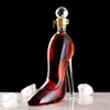 350 ml höga klackar form Decanter Luxurious Crystal Red Wine Brandy Champagne Glasses Decanter Bottle Bar Nightclub Drinking Y0113264L