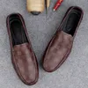 Chaussures habillées d'affaires hommes PU classique Plaid fête quotidienne Simple polyvalent bout rond chaussures décontractées