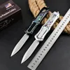 NEW goddess Automatic Knife 440C Blade Zinc alloy inlaid abalone shell handle Camping Outdoor Self-defense Tactical Combat Knives UT85 UT88 BM 3300 4600 3400