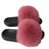 Slippers Echt Bont Slides Harig En Pluizig Bont Slippers Indoor Huis Vrouwen Slippers Strand Schoenen Zomer Vrouw Sandalen 230926