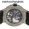 RichasMills Watch Milles ZF Factory Movimento Automático Tourbillon Relógios de pulso Swiss Made Rm033 Extra Flat Auto Titanium Men Rm033 Amti SeaHBNM