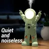 Luftfuktare Ny astronaut aroma diffusor ultraljudsolja diffusor aromaterapi luftfräschare med LED -nattljus mini luftfuktare yq230927