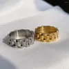 Anéis de casamento 2023 cor de ouro sólido negrito largo anel grosso para mulheres homem chunky link corrente titânio cinta de aço casal jóias atacado