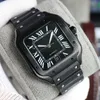 Ca Square Watch 40 мм Женева оригинальные кварцевые часы на резинке с корпусом из нержавеющей стали модные роскошные мужские часы спортивные мужские часы Montre De Luxe Factory Gift LB jason 007