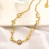 Luxury Brand Designer Pendants Necklaces Never Fading 18K Gold Plated Silver Plated Stainless Steel Letter Choker Pendant Necklace Chain Jewelry Accessories 1834