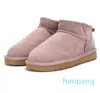 Slippers Dames ultra mini tasman platform Zwart Kastanje Rood Designer Laarzen Bont mosterdzaad Booties pluizig bont