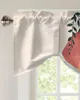 Cortina de plantas tropicais arte abstrata pequena haste bolso cortinas curtas decoração para casa divisória porta do armário janela