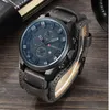 Curren 8225 Men's Casual Sport Quartz Watch Mens Watches Top Quartz-Watch Leather Strap Military Watch Wrist Male239O