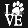 LIEFDE POOT Sticker Vinyl Auto Raamstickers Leuke Dieren Hond Kat Muur Art1895